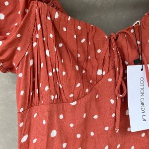 Cotton Candy LA size small polka dot mini dress